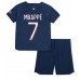 Billige Paris Saint-Germain Kylian Mbappe #7 Hjemmetrøye Barn 2023-24 Kortermet (+ korte bukser)